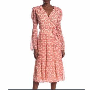 Diane Von Furstenberg Wrap Midi Dress, XL